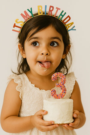 Choko Girls Birthday Hair Band - It’s My Birthday Multicolour | Kids Party Hair Accessory - Gift Hair Accessories