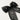 Choko Girls Black Organza Bow Alligator Clip With Pearl Accents For Festive Parties - Hair Accessories