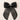 Choko Girls Black Organza Bow Alligator Clip With Pearl Accents For Festive Parties - Hair Accessories