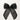 Choko Girls Black Organza Bow Alligator Clip With Pearl Accents For Festive Parties - Hair Accessories