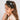 Choko Girls Black Ruched Satin Hairband With Crystal Chain For Everyday Versatile Styling - Hair Accessories