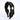 Choko Girls Black Ruched Satin Hairband With Crystal Chain For Everyday Versatile Styling - Hair Accessories
