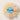 Choko Girls Blue Crown Hair Clip With Gold Metallic Bow Accent For Birthday Parties - Gift Hair Accessories