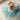 Choko Girls Blue Shimmering Tulle Crown Hair Clip With Central Pink Jewel For Parties - Gift Hair Accessories