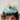 Choko Girls Blue Shimmering Tulle Crown Hair Clip With Central Pink Jewel For Parties - Gift Hair Accessories