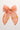 Choko Girls Peach Organza Bow Alligator Clip With Tiny Motifs As Festive Party Wear - Hair Accessories