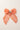 Choko Girls Peach Organza Bow Alligator Clip With Tiny Motifs As Festive Party Wear - Hair Accessories