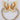 CHOKO Golden Glow Butterfly Hairtie Hairband - Glass Crystal Beads and Pearls - White and Yellow - 235CHK65