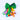 Choko Green Pom - Pom Bow Hair Tie for Girls - CHK548B