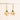 Choko Green Stone Pearl Earrings for Girls & Kids - Gold Tone Ethnic Dangler Pair - Kids Jewellery
