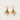 Choko Green Stone Pearl Earrings for Girls & Kids - Gold Tone Ethnic Dangler Pair - Kids Jewellery