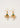 Choko Green Stone Pearl Earrings for Girls & Kids - Gold Tone Ethnic Dangler Pair - Kids Jewellery