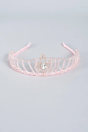 CHOKO Imperial Blushed Jewels Crown Hair Band - CHK221A