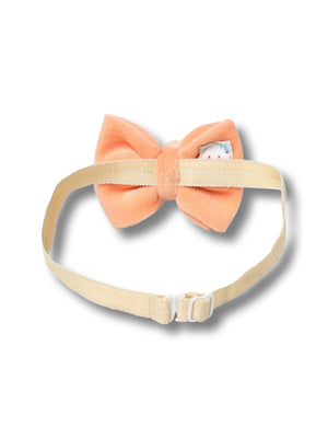 CHOKO Little Angel Pearl and Velvet Hair Band - Orange - CHK227A