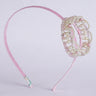 CHOKO Monarch Diamond Hair Band - Pink & White - CHK136