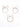 CHOKO Neutral Tone Hair - ties - Creamy and Off - White Cotton Bows - Set of Three - 235CHK03