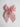 CHOKO Organza Bow Alligator Hairclip with Threaded Flower Embellishments - Pink - 235CHK77