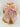 CHOKO Organza Bow Alligator Hairclip with Threaded Flower Embellishments - Pink - 235CHK77
