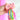 CHOKO Peach Embellished Bow Hairtie with Pompoms - CHK300