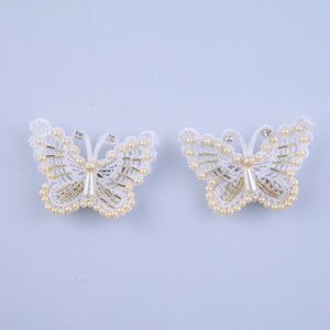 CHOKO Pearl Embellished Butterfly Clips - CHK501E