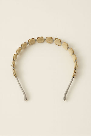 Choko Pearl Floral Embellished Hairband for Girls Elegant Festive and Party Wear - Hair Accessories