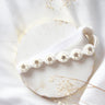 CHOKO Pearl Flower Detailing Headband - White - CHK013