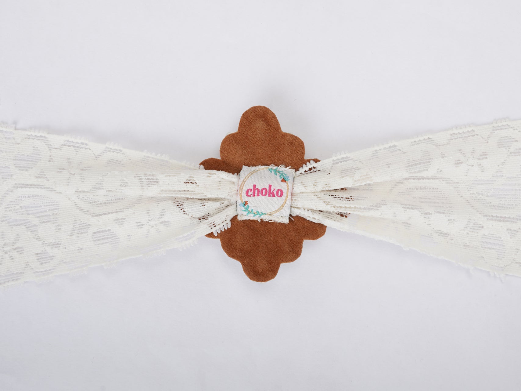 CHOKO - Pearl Net Stretchable Hair Band - Teardrop Pearls - Elegant Pattern - Off - White/Pearly White - CHK274