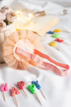 CHOKO Pink Birthday Sovereign Crown Headband for Babies - CHK060
