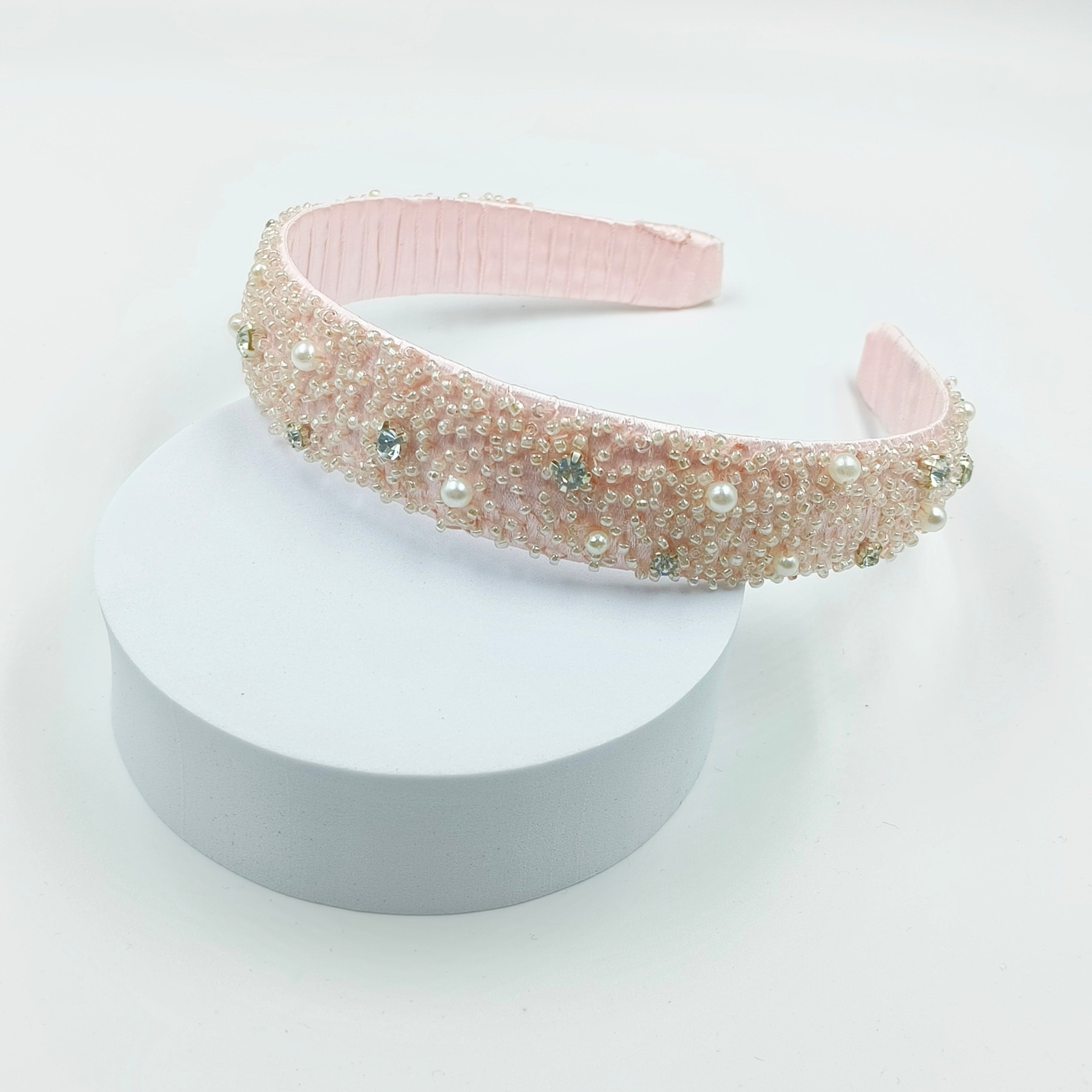 CHOKO Pink Butterfly Pearl Hairband for Girls - CHK528