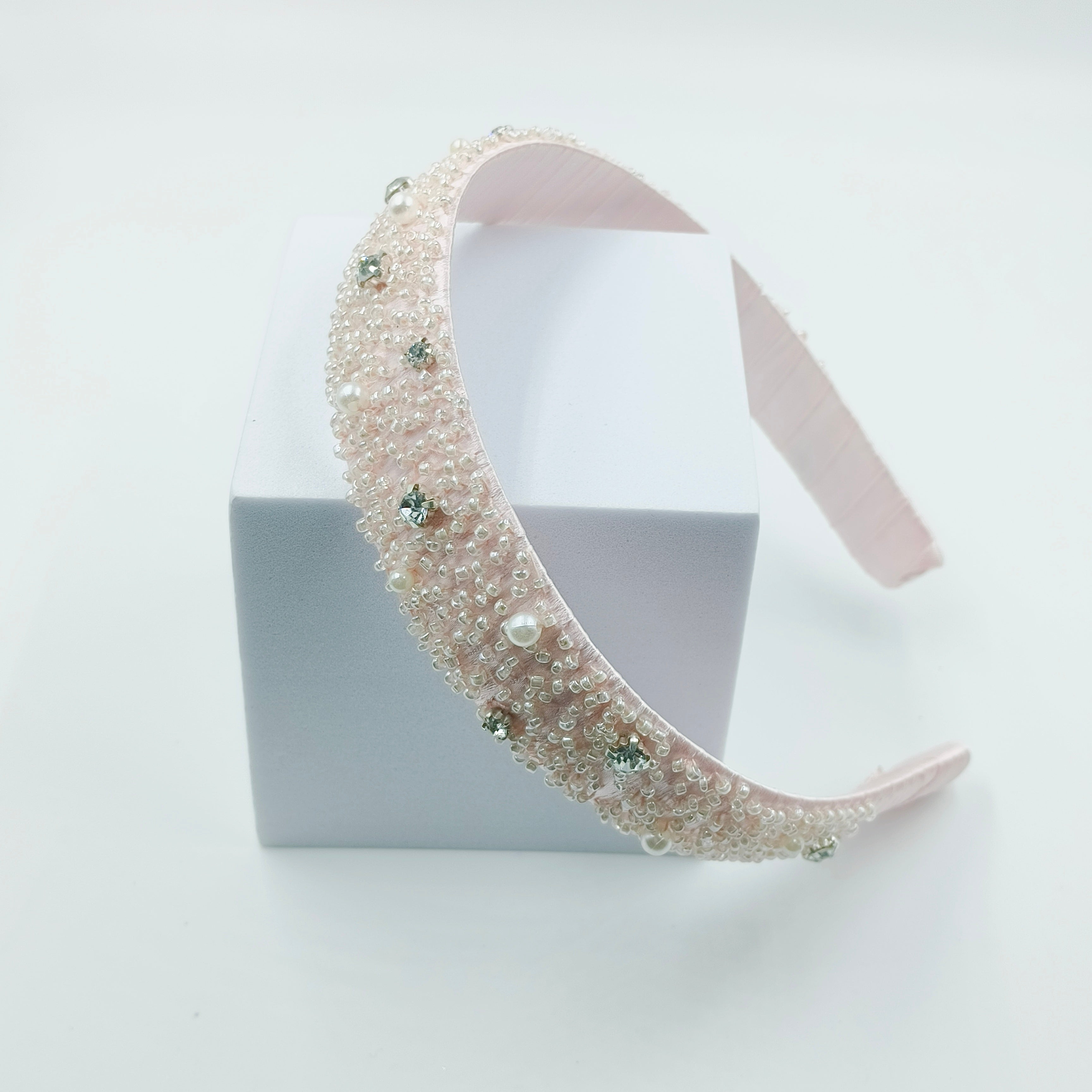 CHOKO Pink Butterfly Pearl Hairband for Girls - CHK528