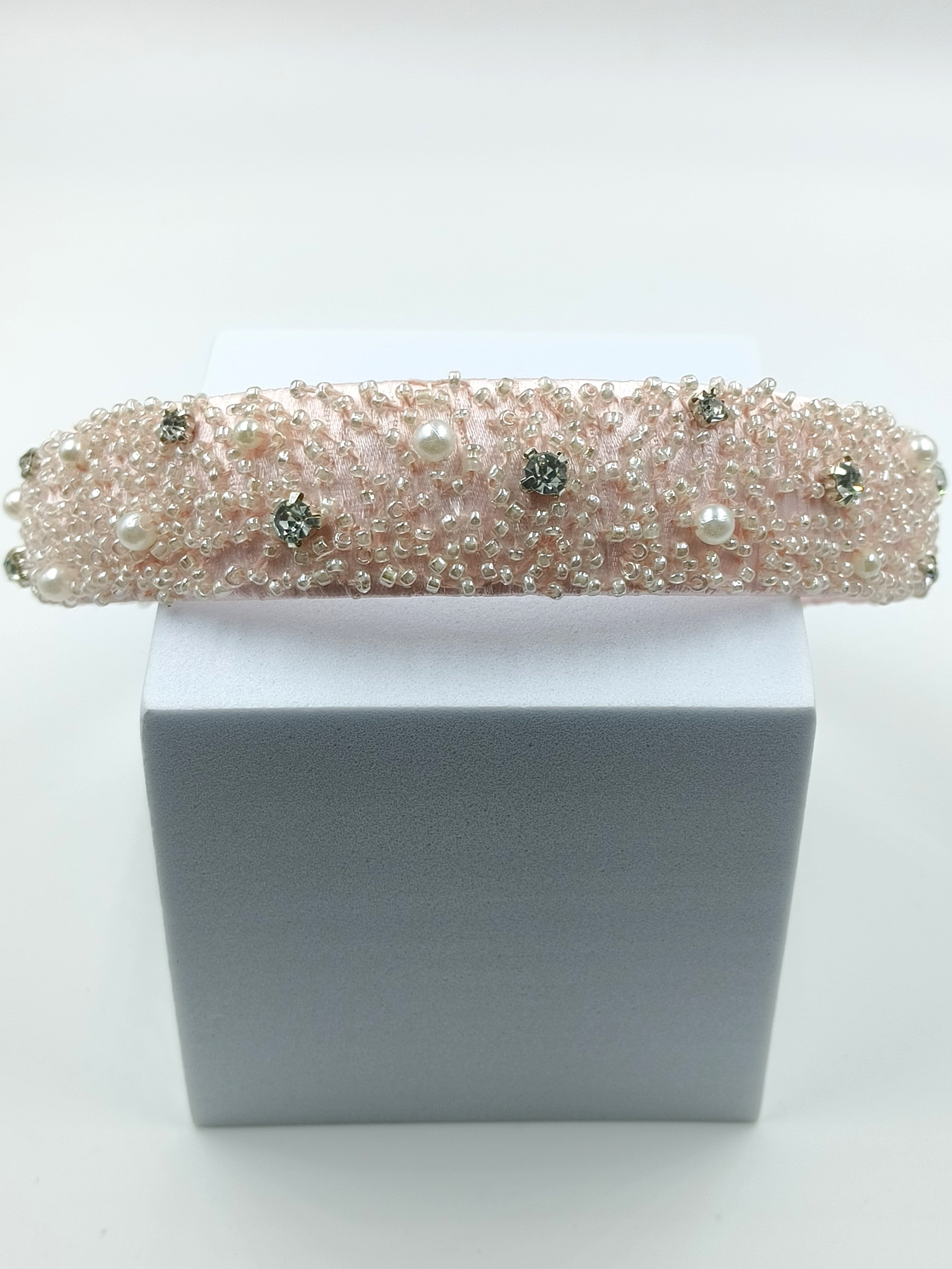 CHOKO Pink Butterfly Pearl Hairband for Girls - CHK528