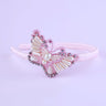 Choko Pink Butterfly - Shaped Hairband with Pearls - CHK504