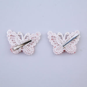 CHOKO Red Butterfly Bead Clips - CHK501C