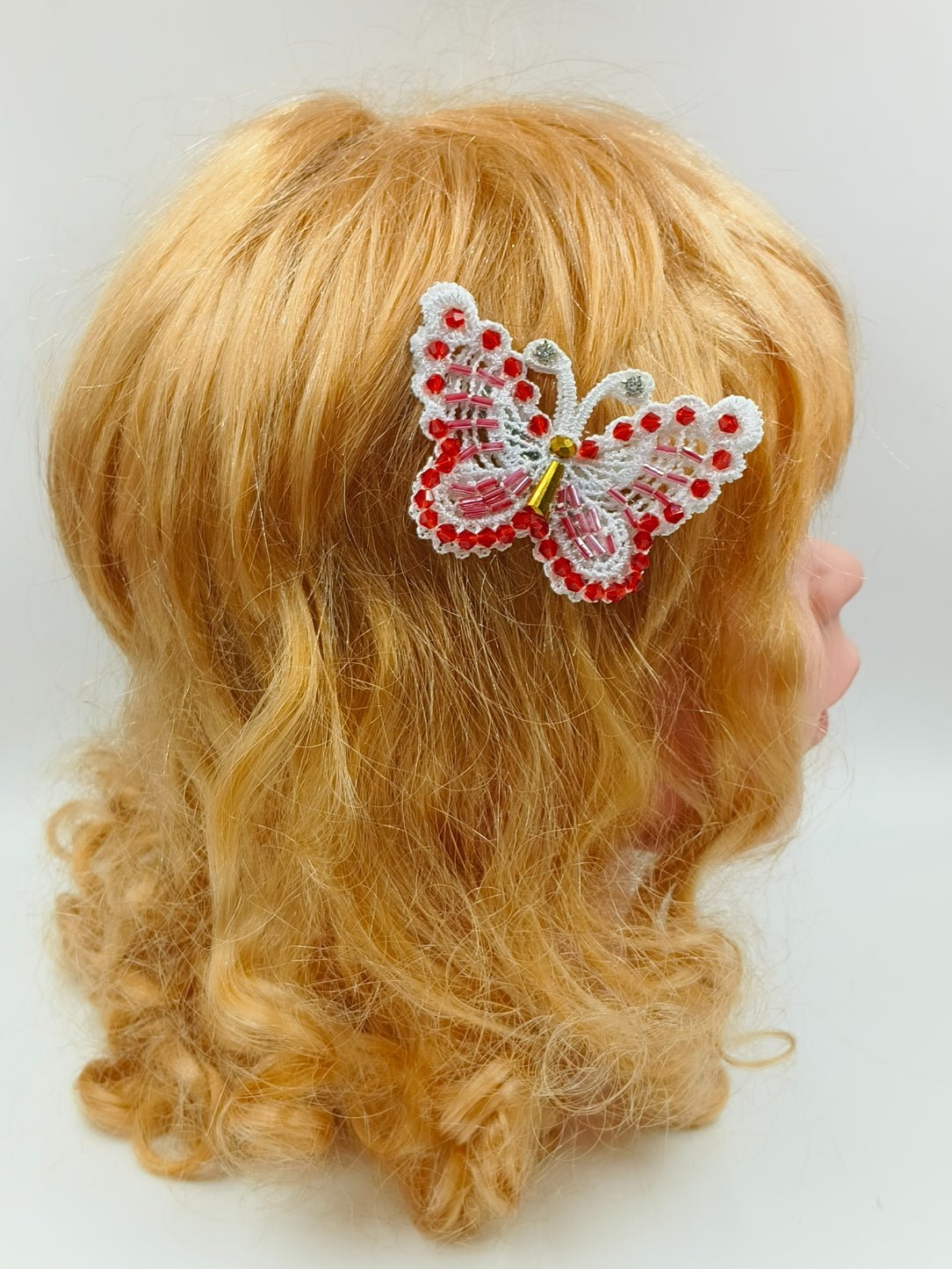 CHOKO Red Butterfly Bead Clips - CHK501C
