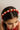 Choko Red Fabric Hairband for Girls with White Floral Embellishments and Gold Accents, Party Ready - Hair Accessories