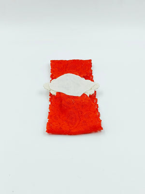 Choko - Red Lace Pearl Detailed Headband for Baby Girls for Babies - CHK544A