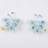 CHOKO Set of 2 Dreamy Blue Butterfly Beauty Hairclip Pair - Blue, Silver - 235CHK53