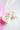 CHOKO Set of 3 Pastel Cotton Bow Hairclips with Heart Charms - CHK302