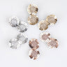 CHOKO Set of 6 Alligator Sequin Hairclips - Sparkling Circles - Gold, Silver - 235CHK12
