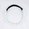 CHOKO Soft Blue Floral Beaded Hair Band - Graceful Blooms - 235CHK21