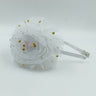 CHOKO Tulle Sequin Big Flower Hair Band - White - CHK007W