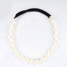 CHOKO White Floral Beaded Hair Band - Pearl Blossom - 235CHK23