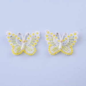 Choko Yellow Butterfly Bead Clips - CHK501A