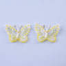 Choko Yellow Butterfly Bead Clips - CHK501A