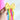 CHOKO Yellow Embellished Bow Hairtie with Pompoms - CHK301