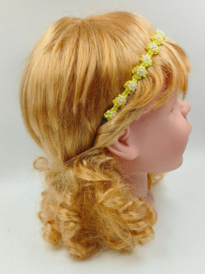 CHOKO Yellow Floral Beaded Hair Band - Sunshine Blooms - 235CHK22