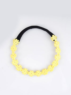 CHOKO Yellow Floral Beaded Hair Band - Sunshine Blooms - 235CHK22