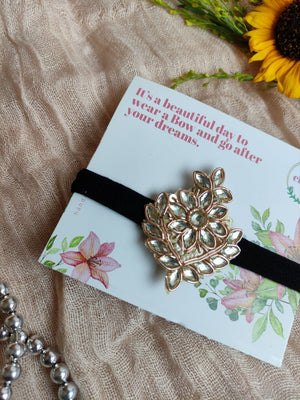 CHOKO Zari Flora Crystal Ornate Headband - CHK325