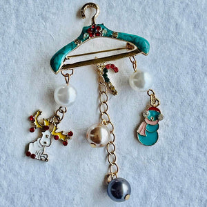 Christmas Broach Accessories Hanger Style Party wear - XMAS ACCESSORIES