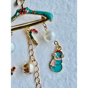 Christmas Broach Accessories Hanger Style Party wear - XMAS ACCESSORIES